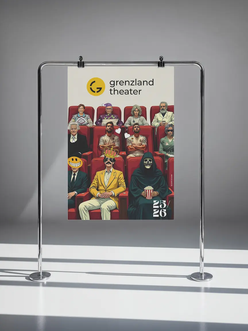 Plakatgestaltung für das Grenzlandtheater Aachen