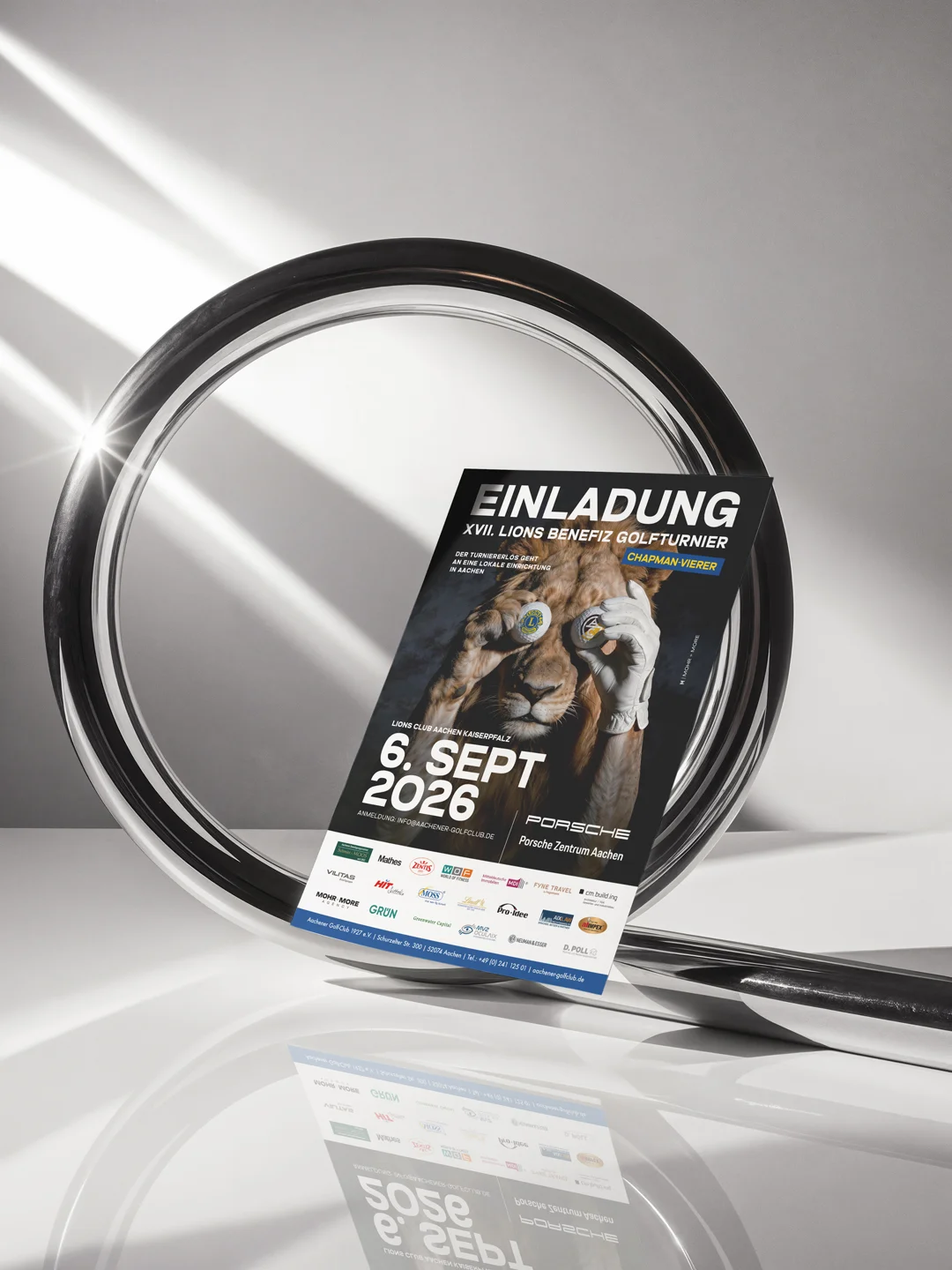 Plakatgestaltung für das Lions Club Golfturnier